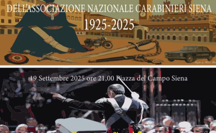 Il 19 settembre il concerto della Banda dei Carabinieri in Piazza del Campo