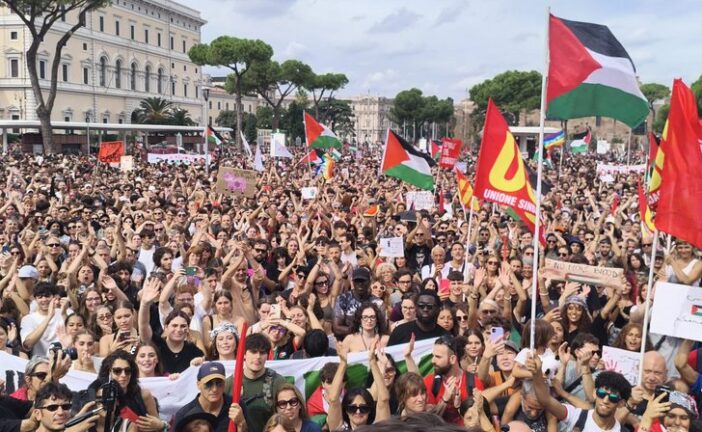 Cento piazze per Gaza a sostegno della Flotilla