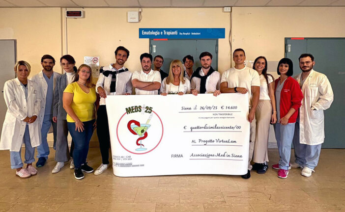 Gli studenti di Medicina del 6° anno donano all’Ematologia dell’Aou Senese 14.600 euro