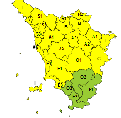 Nuova perturbazione: codice giallo per pioggia temporali e mareggiate