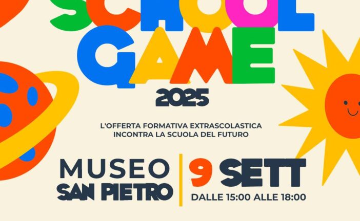 School Game, insieme per promuovere il dialogo tra cultura, scuola e territorio