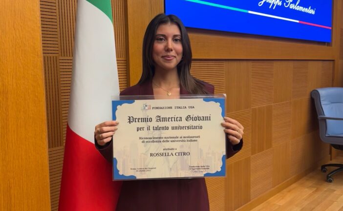 A Rossella Citro il Premio America Giovani della Fondazione Italia USA