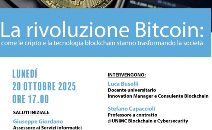 Mcs presenta la rivoluzione Bitcoin