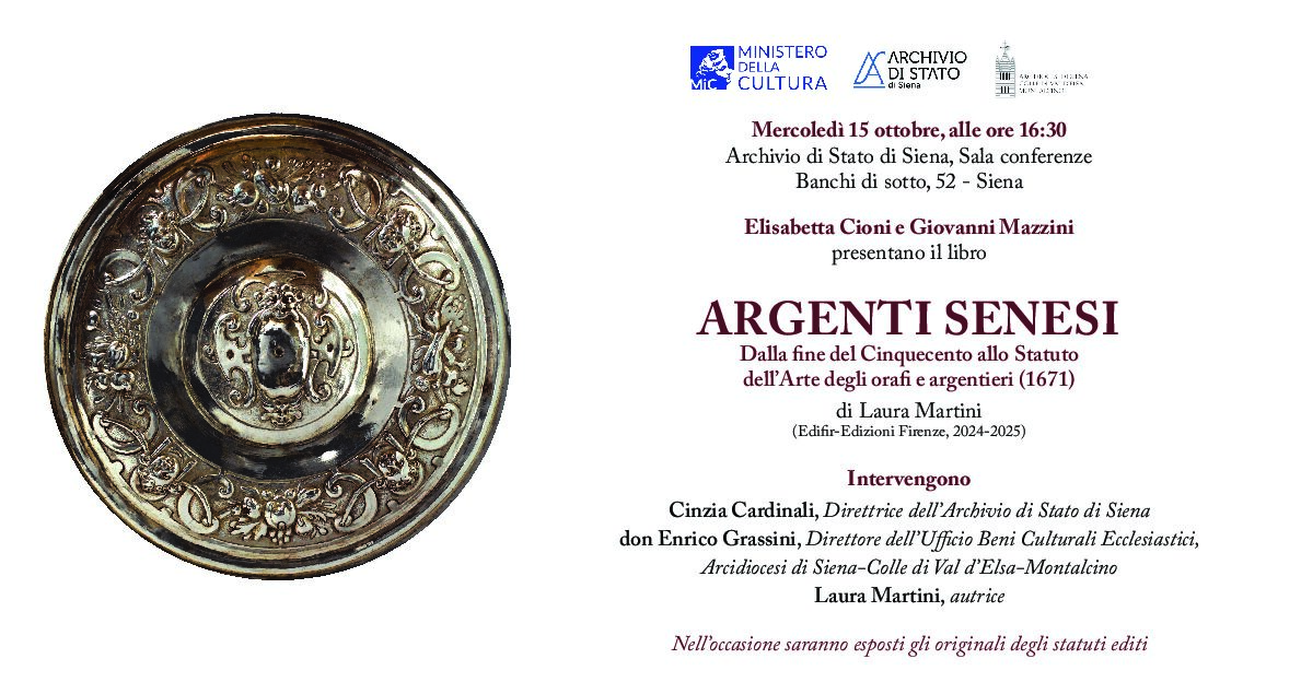 Presentazione del volume “Argenti senesi” di Laura Martini