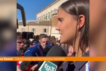 Azzurri del volley campioni del mondo al Quirinale,Danesi "Orgogliosi"