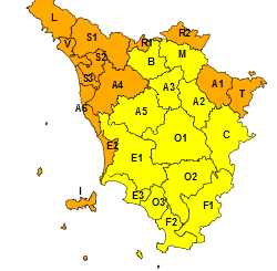 Maltempo: ancora codice arancione e giallo. In arrivo il vento