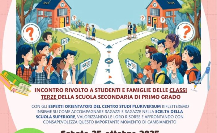 A Poggibonsi l’incontro di orientamento “Che scuola scelgo?”