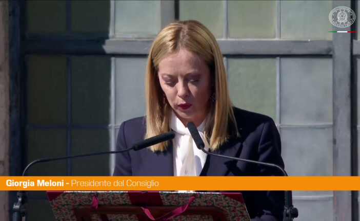 Meloni "Senza dialogo col diverso germoglia il virus della guerra"