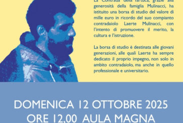 Borsa di studio in ricordo di Laerte Mulinacci: cerimonia di consegna