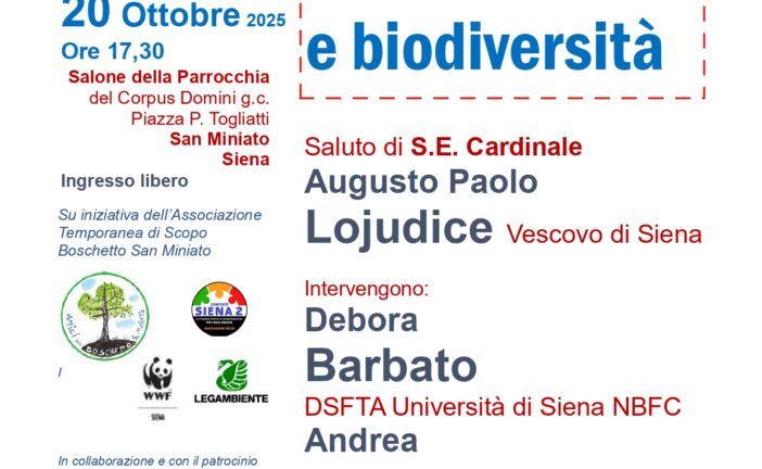 “Ambiente e biodiversità”: secondo incontro a San Miniato