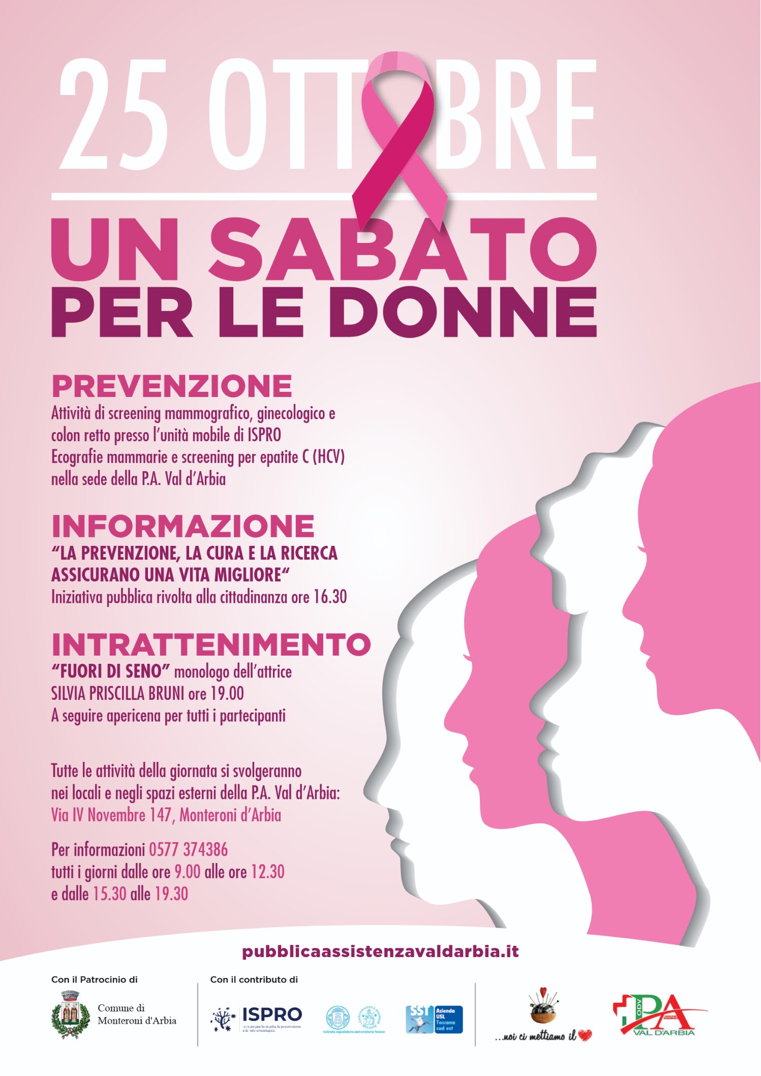 A Monteroni “Un sabato per le donne” con la Pubblica Assistenza