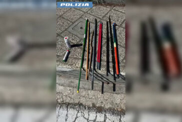 Roma, manifestazione pro Pal, sequestrate maschere e aste in metallo