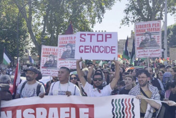 Migliaia in corteo a Roma per la Palestina