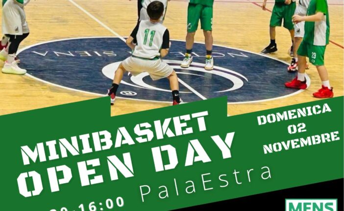 Polisportiva Mens Sana: il 2 novembre l’Open Day del Minibasket