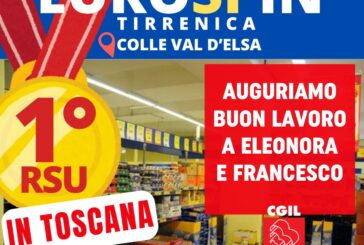 Colle di Val d’Elsa: eletta la prima RSU a livello regionale di Eurospin Tirrenica