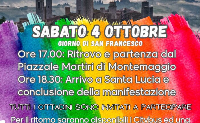 Contro tutte le guerre e per Gaza San Gimignano si mobilita