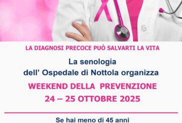 Tumore al seno: il 24 e il 25 ottobre il “Weekend della prevenzione” a Nottola