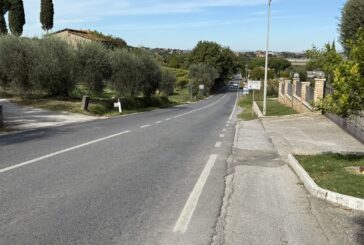 Montepulciano: nuovo marciapiede sulla S.P. 326 a Gracciano