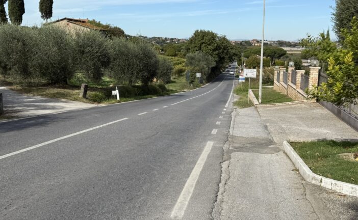 Montepulciano, al via i lavori per un nuovo marciapiede sulla S.P. 326 a Gracciano