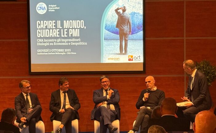 Oltre 200 imprese al convegno CNA Siena: “Capire il mondo, guidare le PMI”