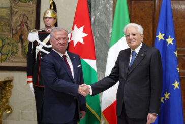 Mattarella incontra il Re di Giordania Abdullah II al Quirinale