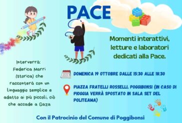 “Costruiamo la Pace”: domenica 19 ottobre in piazza Rosselli