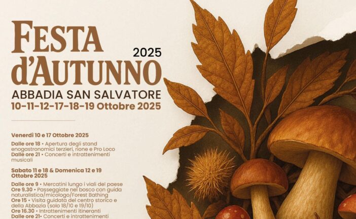 Abbadia San Salvatore: un nuovo weekend della Festa d’Autunno 2025