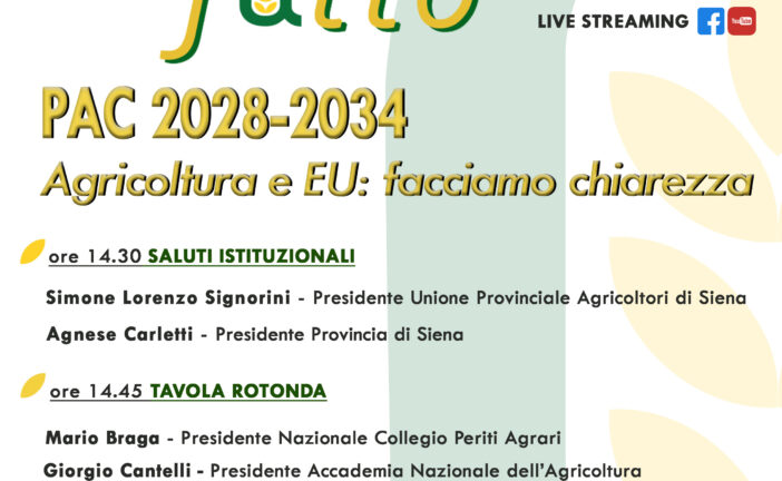 Incontro Confagricoltura sulla Politica Agricola Comunitaria 2028–2034