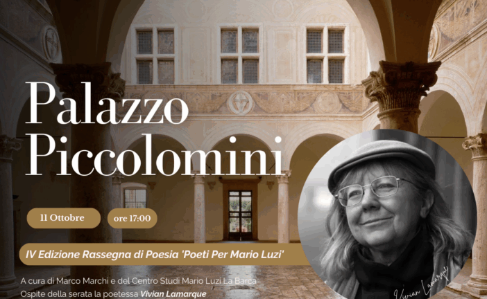 A Pienza la IV Edizione della Rassegna di Poesia “Poeti per Mario Luzi”