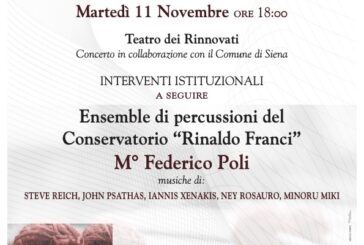 il Franci inaugura l’anno accademico con le percussioni