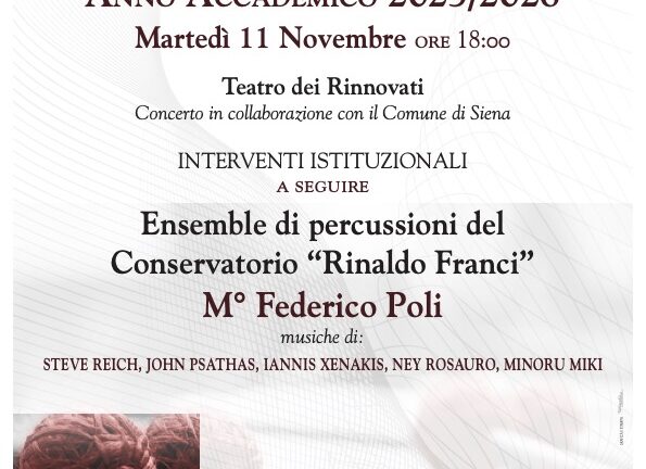 il Franci inaugura l’anno accademico con le percussioni
