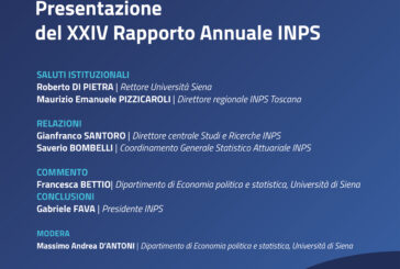 Sarà presentato a Siena il XXIV Rapporto annuale Inps