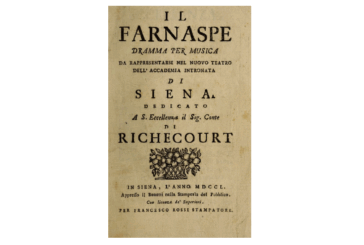 A Palazzo Patrizi Colleen Reardon parla di “Costumi e coreografia nel Farnaspe”