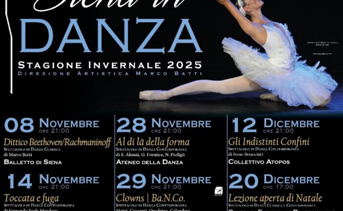 Al via la stagione invernale di “Siena in Danza 25/26”