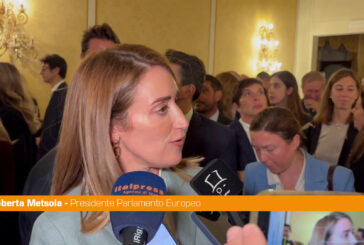 Ue, Metsola "Momento non facile, ma queste sfide dobbiamo combatterle insieme"