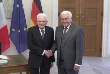 Mattarella a colloquio con Steinmeier a Palazzo Belleuve, a Berlino