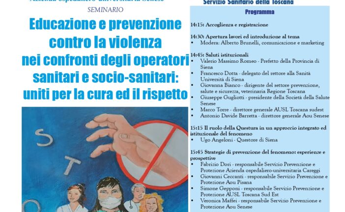 Un convegno alle Scotte per parlare di violenza contro gli operatori sanitari