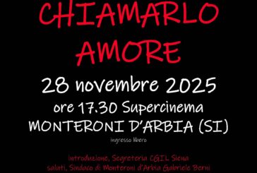 “Non chiamarlo amore”, il 28 novembre al Supercinema di Monteroni d’Arbia