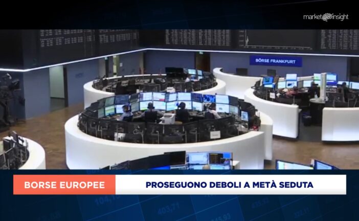 EUROPA ANCORA DEBOLE A METÀ SEDUTA, PIAZZA AFFARI -0,3%