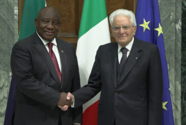 Mattarella incontra il presidente del Sudafrica Ramaphosa
