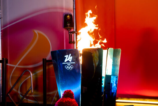 La fiaccola olimpica a Siena