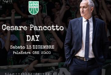 Il 13 dicembre la Mens Sana celebra Cesare Pancotto