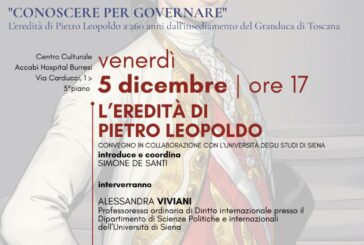“L’eredità di Pietro Leopoldo”: convegno all’Accabì a Poggibonsi