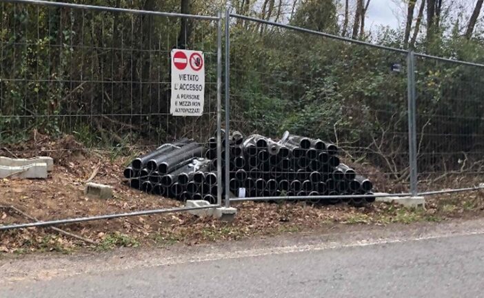 Ponte del Prete a Monteriggioni. Concluse le palificazioni