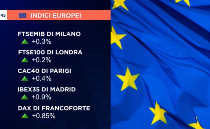 CHIUSURA IN RIALZO PER LE BORSE EUROPEE, MILANO +0,3%