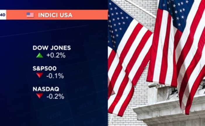 AVVIO MISTO A WALL STREET, DOW JONES +0,2% E NASDAQ -0,2%