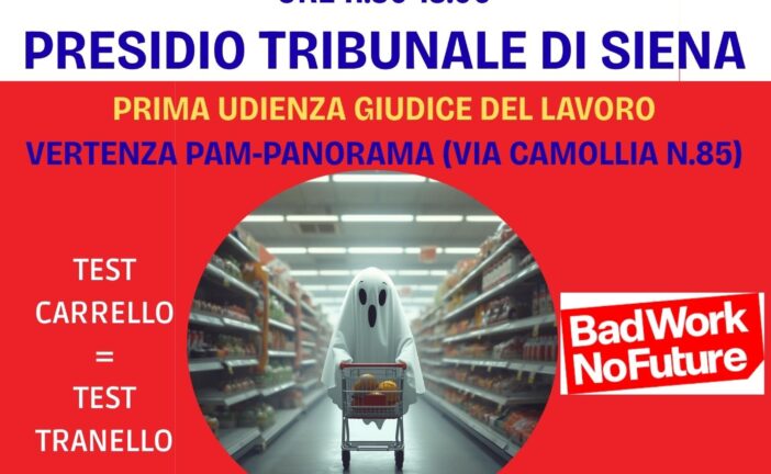 Presidio Cgil per la vertenza Pam Panorama/Giomi