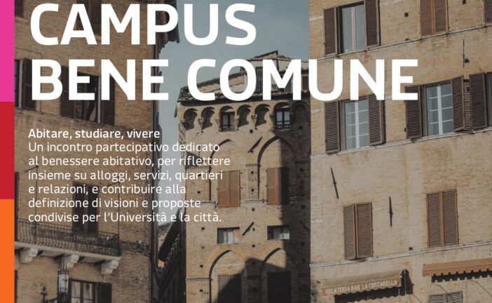 World Café: “Campus Bene Comune”. All’UniSi incontro sul benessere abitativo