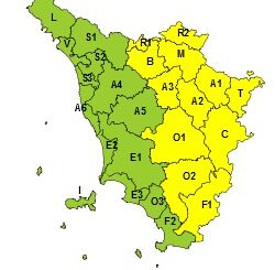 Allerta gialla per neve in mezza Toscana