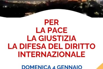 Presidio in piazza Tolomei per la pace e contro la violazione del diritto internazionale